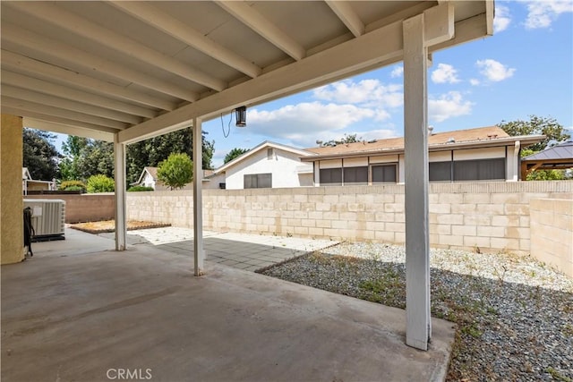 2210 El Rancho Cir, Hemet, CA 92545 - view of patio with central AC and a fenced backyard