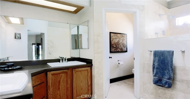 715 Windsong Ln, Nipomo, CA 93444 - bathroom with double vanity, a shower, and toilet