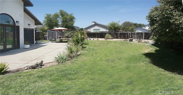 715 Windsong Ln, Nipomo, CA 93444 - view of yard with a patio area and french doors