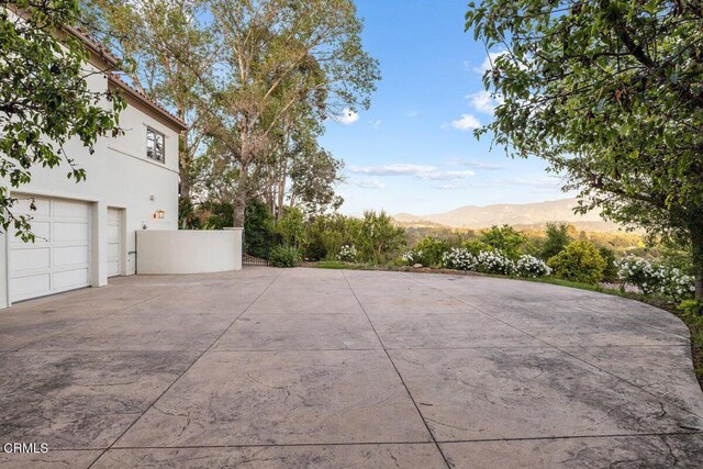 12986 Macdonald Dr, Ojai, CA 93023 - view of patio / terrace featuring a mountain view