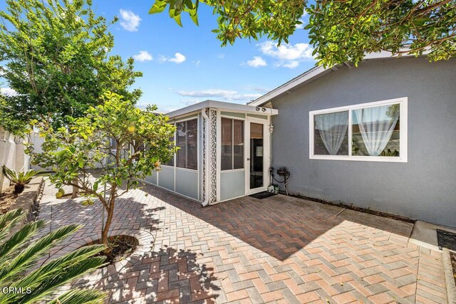 203 E Garden Grn, Port Hueneme, CA 93041 - view of patio / terrace featuring a sunroom
