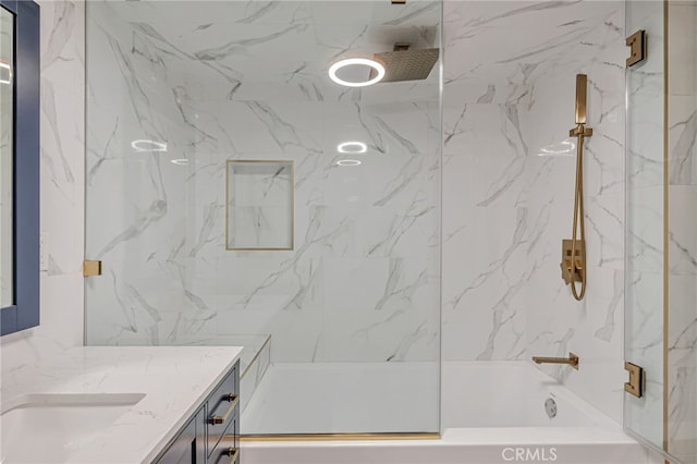 10290 Tujunga Canyon Blvd Unit 102, Tujunga, CA 91402 - bathroom featuring vanity and  shower combination
