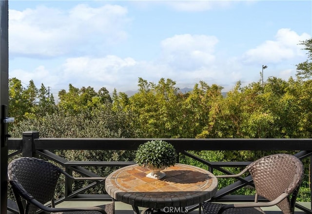 view of balcony
