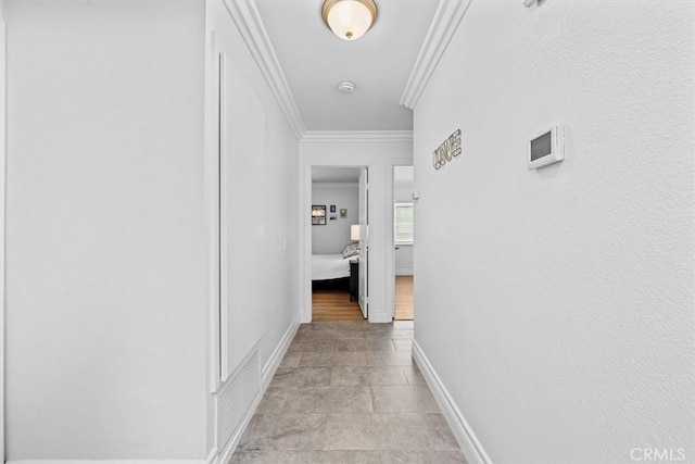 3936 W 5th St Unit 44, Santa Ana, CA 92703 - corridor featuring ornamental molding and baseboards