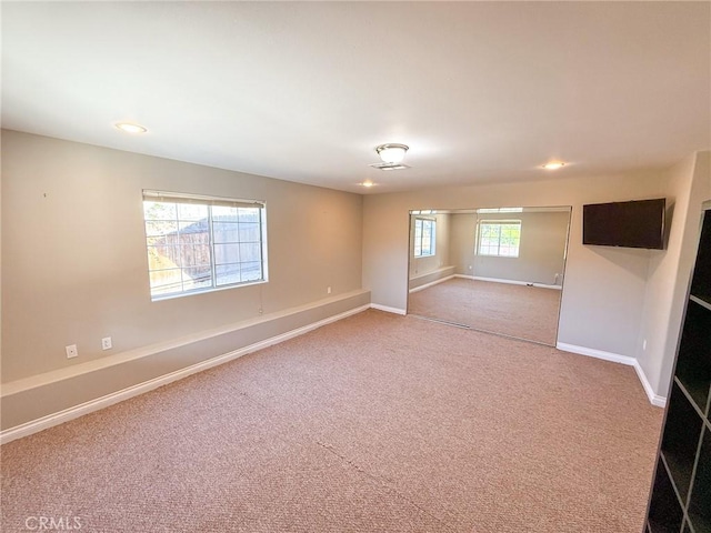 8921 Deer Trl, Frazier Park, CA 93225 - carpeted empty room with baseboards and recessed lighting