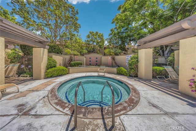 13385 Savanna, Tustin, CA 92782 - view of swimming pool featuring a fenced backyard and a patio