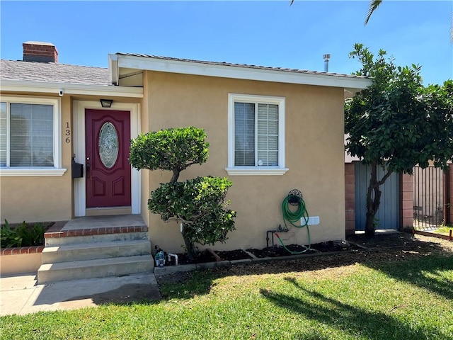 136 S Fircroft St, West Covina, CA 91791 - property entrance with stucco siding