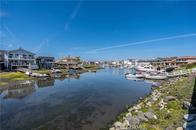 17072 Pacific Coast Unit 202, Huntington Beach, CA 92649 - water view featuring a floating dock