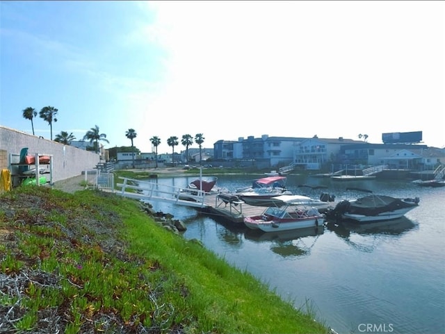 17072 Pacific Coast Unit 202, Huntington Beach, CA 92649 - water view featuring a dock