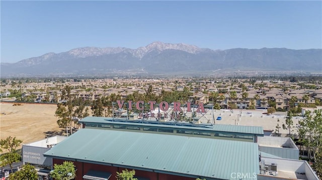 mountain view featuring nearby suburban area