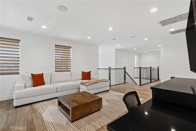 39494 Sagewood Rdg, Temecula, CA 92591 - living area with light wood-style flooring, recessed lighting, and baseboards