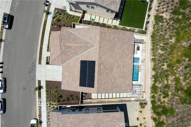 view from above of property