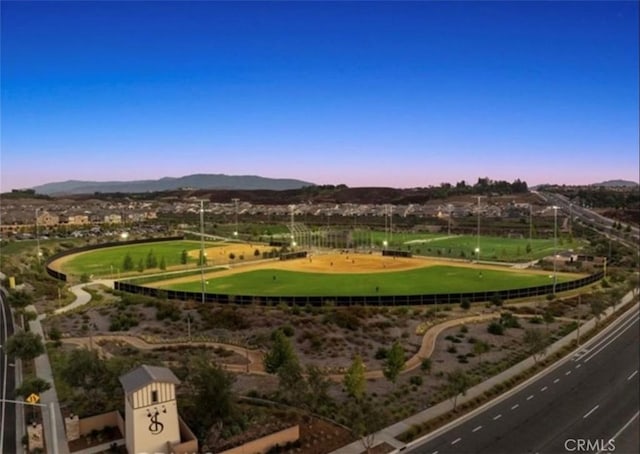 view of property's community with a mountain view