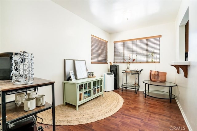 321 13th St, Huntington Beach, CA 92648 - sitting room with wood finished floors and baseboards