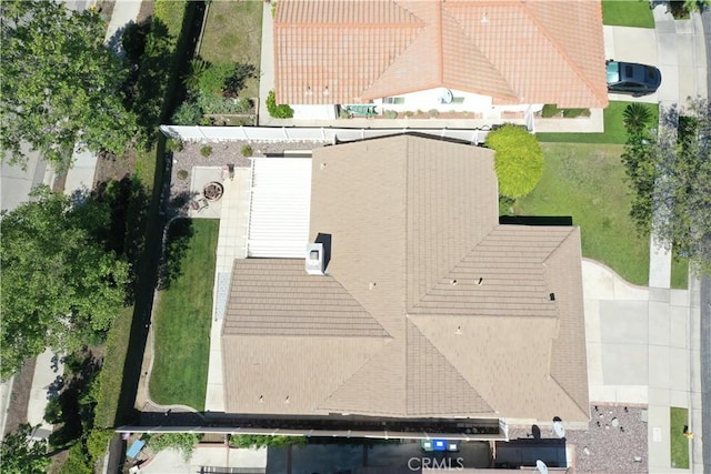view from above of property
