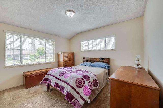 404 N San Jose Ave, Covina, CA 91723 - carpeted bedroom featuring vaulted ceiling and a textured ceiling