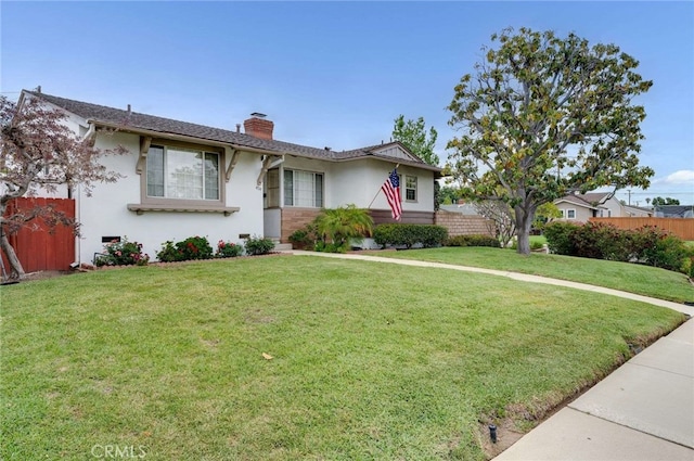 404 N San Jose Ave, Covina, CA 91723 - ranch-style house featuring a chimney and stucco siding