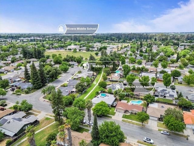 3439 De Anza Ave, Merced, CA 95348 - aerial view of residential area