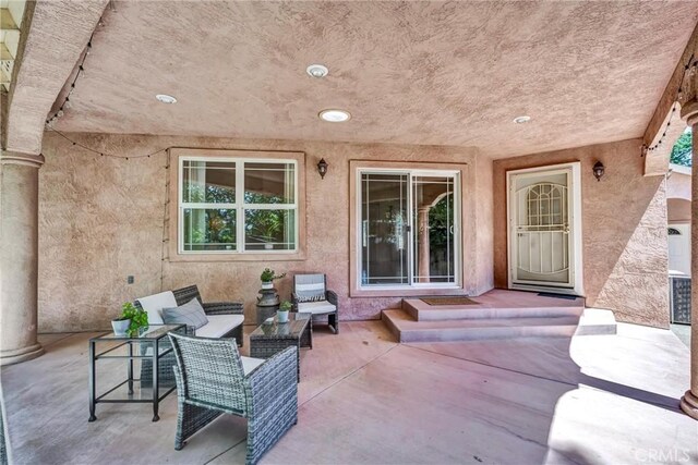 21425 Valley Oak Dr, Middletown, CA 95461 - view of patio featuring an outdoor hangout area