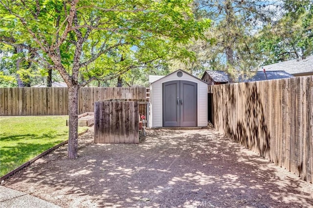 21425 Valley Oak Dr, Middletown, CA 95461 - view of patio featuring a storage shed and an outdoor structure
