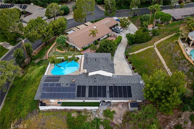 5150 Mountain Springs Ranch Rd, La Verne, CA 91750 - aerial view of property and surrounding area featuring a pool