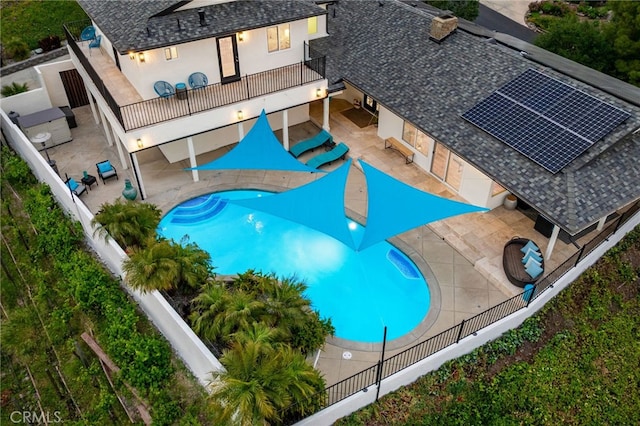 5150 Mountain Springs Ranch Rd, La Verne, CA 91750 - view of swimming pool featuring a patio area and a fenced backyard
