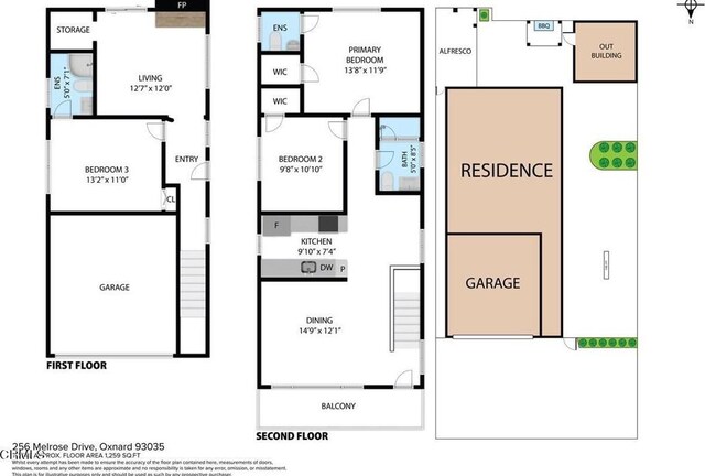 256 Melrose Dr, Oxnard, CA 93035 - home floor plan