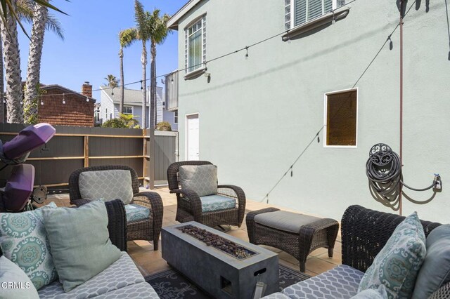 256 Melrose Dr, Oxnard, CA 93035 - view of patio featuring a fire pit
