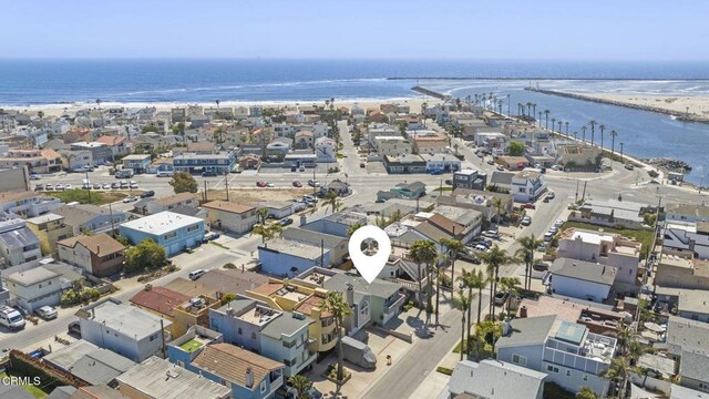 256 Melrose Dr, Oxnard, CA 93035 - aerial view of property and surrounding area with a nearby body of water and nearby suburban area