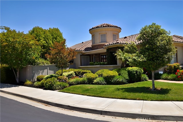 29424 Springside Dr, Menifee, CA 92584 - mediterranean / spanish-style house with a tile roof and stucco siding