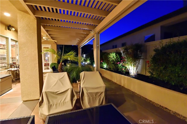 29424 Springside Dr, Menifee, CA 92584 - patio at twilight with a patio