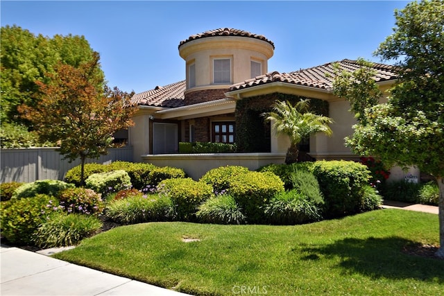 29424 Springside Dr, Menifee, CA 92584 - mediterranean / spanish-style house with a tile roof and stucco siding