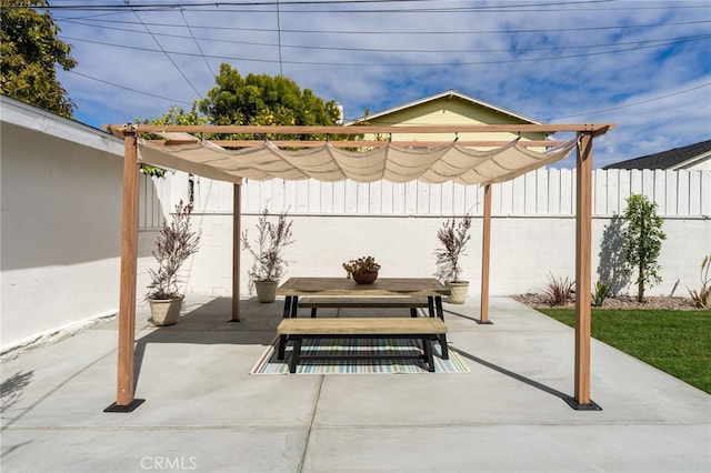 20010 Ingrum Way, Torrance, CA 90503 - view of patio / terrace featuring fence and a pergola