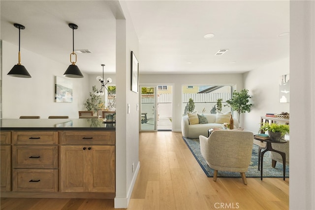20010 Ingrum Way, Torrance, CA 90503 - bar featuring light wood-style floors, decorative light fixtures, baseboards, and recessed lighting