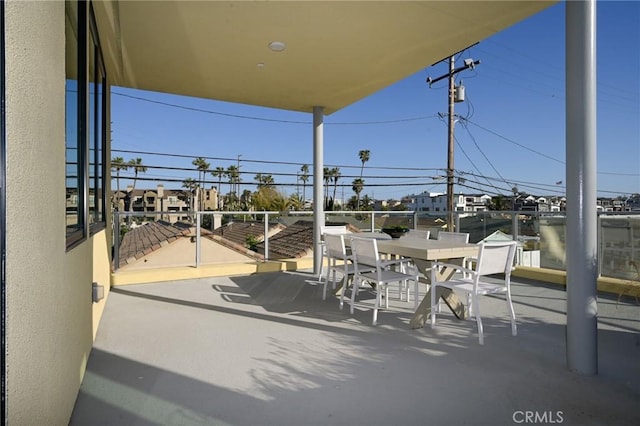414 Main Unit 200, Huntington Beach, CA 92648 - view of patio featuring a balcony and outdoor dining area