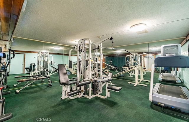 1108 Camino Real Unit 306, Redondo Beach, CA 90277 - workout area featuring a textured ceiling