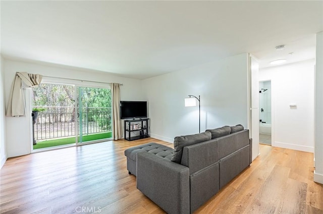 1108 Camino Real Unit 306, Redondo Beach, CA 90277 - living room with light wood-type flooring and baseboards