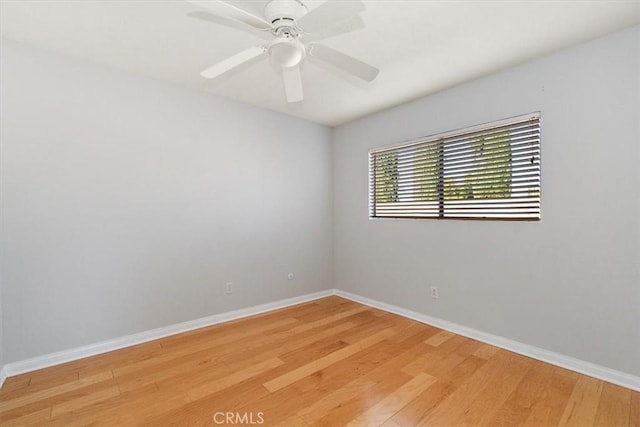 168 Radford Ct, Riverside, CA 92507 - empty room with light wood-style flooring, baseboards, and ceiling fan