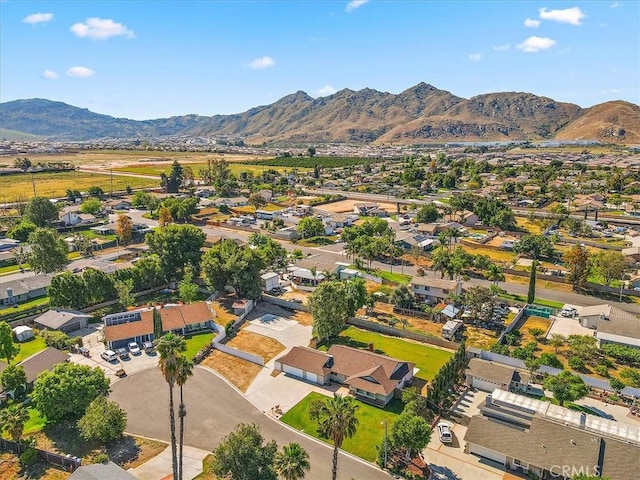 168 Radford Ct, Riverside, CA 92507 - aerial overview of property's location featuring nearby suburban area and a mountainous background
