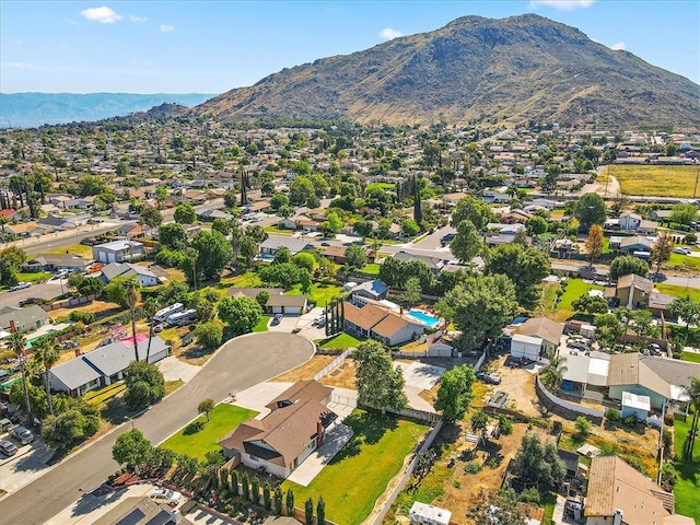 168 Radford Ct, Riverside, CA 92507 - aerial perspective of suburban area featuring a mountainous background