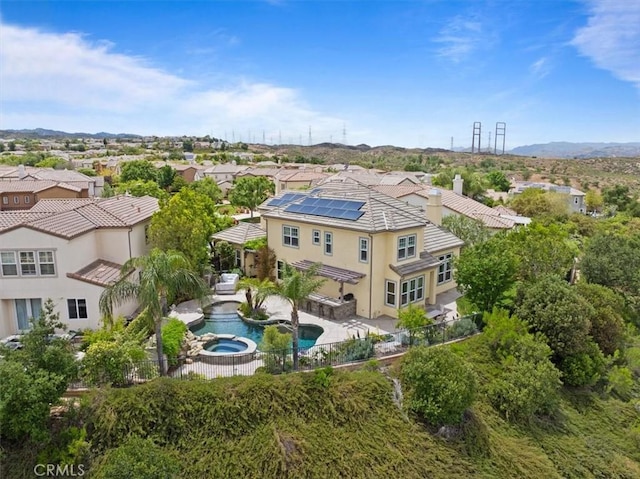 27086 Maple Tree Ct, Valencia, CA 91381 - aerial view of residential area with a pool area