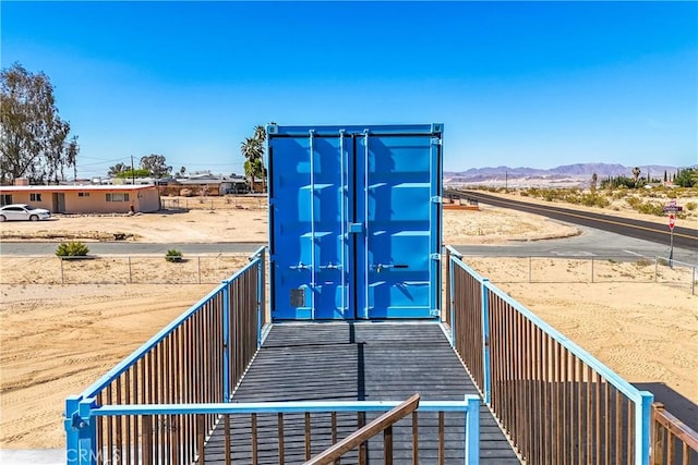 72473 Desert Trail Dr Unit 29, Palms, CA 92277 - view of storm shelter featuring a mountain view