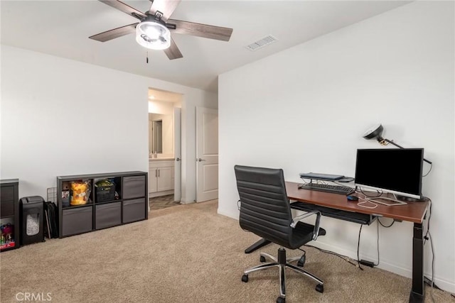 16073 Narni Ln, Fontana, CA 92336 - carpeted office space with ceiling fan