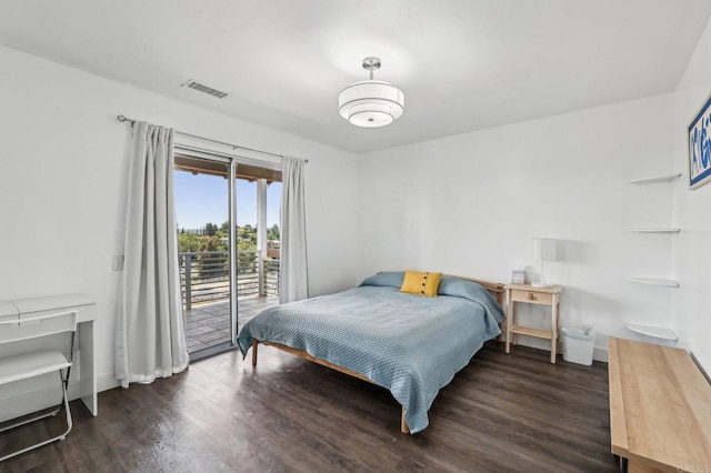 3631 Alta Vista Dr, Fallbrook, CA 92028 - bedroom featuring access to outside, wood finished floors, and baseboards