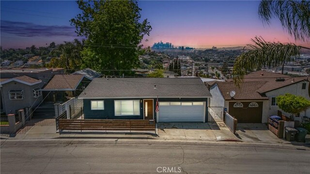 1343 Cordon Dr, City Terrace, CA 90063 - view of front of home featuring concrete driveway and a garage
