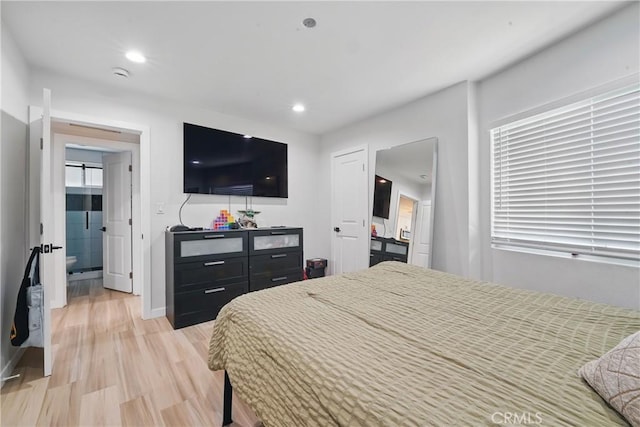 1343 Cordon Dr, City Terrace, CA 90063 - bedroom featuring light wood-style flooring and recessed lighting