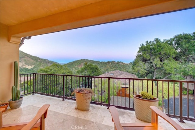 5595 Tanbark Ct, Avila Beach, CA 93424 - balcony at dusk with a mountain view