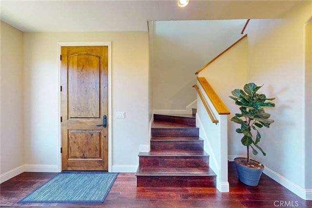 5595 Tanbark Ct, Avila Beach, CA 93424 - stairway with wood finished floors and baseboards