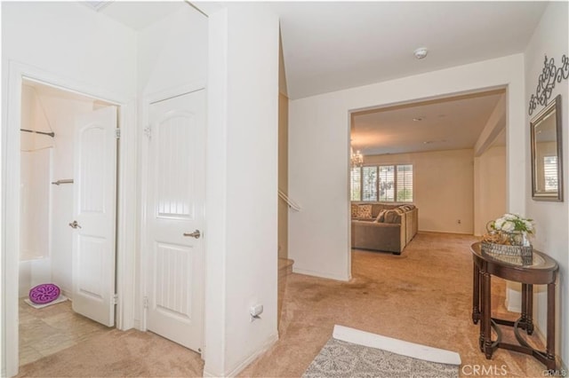 15590 Pumpkin Pl, Fontana, CA 92336 - hallway featuring carpet