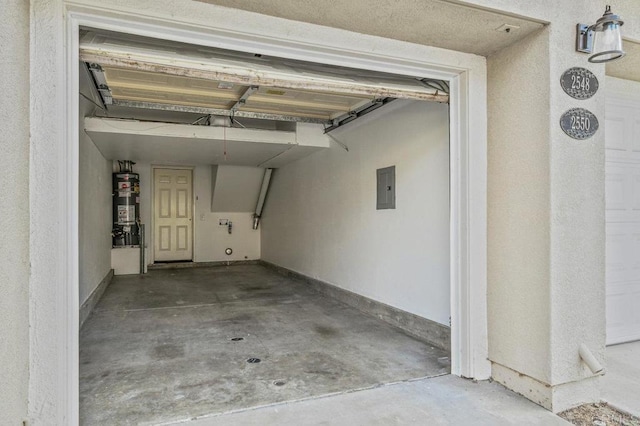 2550 Garnet Peak Rd, Chula Vista, CA 91915 - garage with water heater and electric panel